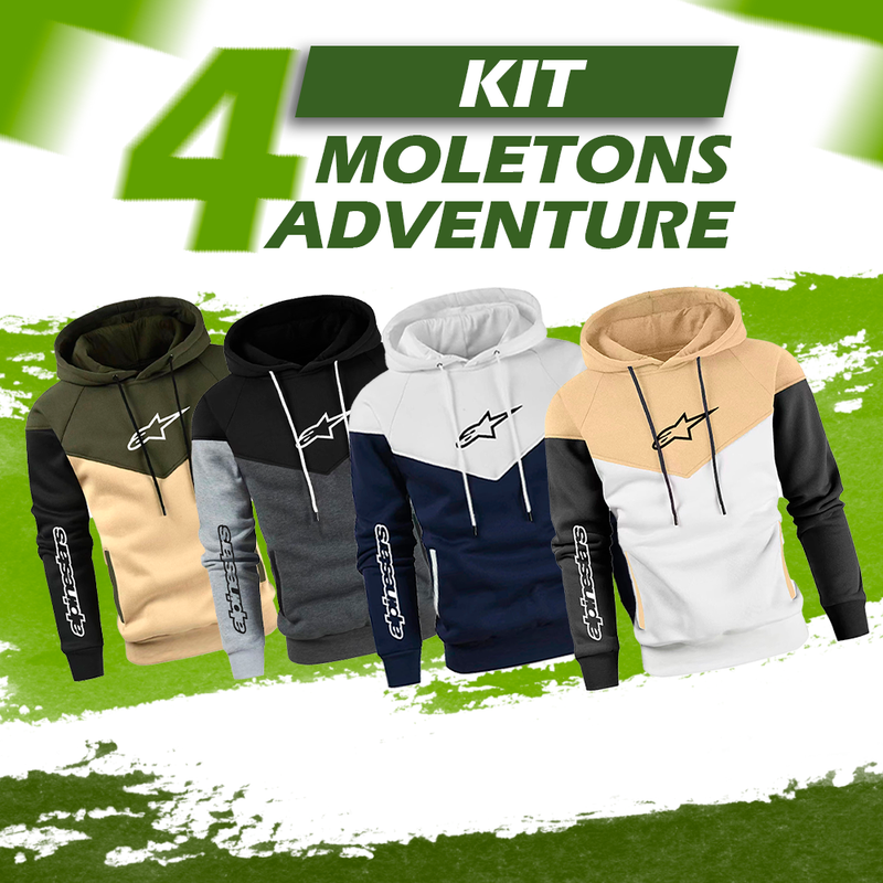 [ DIRETO DE FÁBRICA] Kit 4 Moletons Adventure Alpinestars